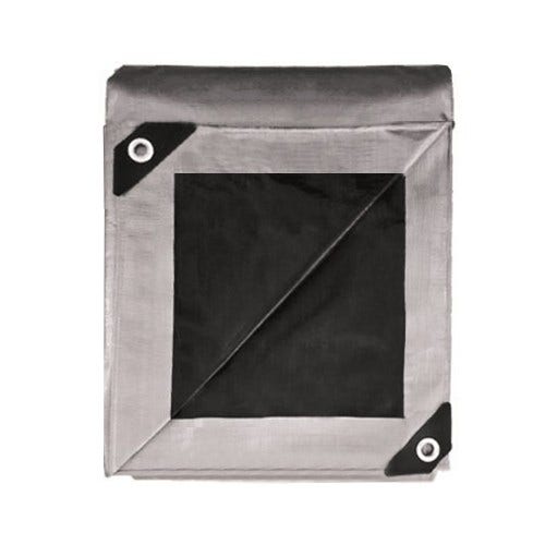 Buy Black/Silver Heavy Duty Waterproof Poly Tarp for Sale