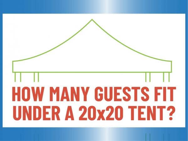 How Many Guests Fit Under A 20 x 20 Tent?